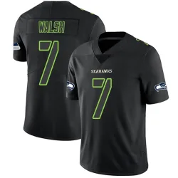 Blair Walsh Seattle Seahawks Limited Men's Jersey (Black Impact)