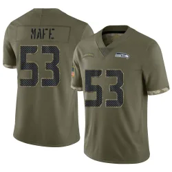 Boye Mafe Seattle Seahawks Limited Men's 2022 Salute To Service Jersey (Olive)