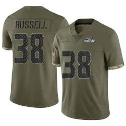Brady Russell Seattle Seahawks Limited Men's 2022 Salute To Service Jersey (Olive)
