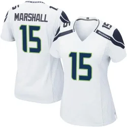 Brandon Marshall Seattle Seahawks Game Women's Jersey (White)
