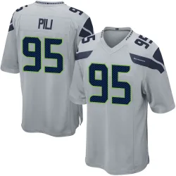 Brandon Pili Seattle Seahawks Game Men's Alternate Jersey (Gray)