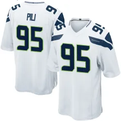 Brandon Pili Seattle Seahawks Game Men's Jersey (White)