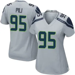 Brandon Pili Seattle Seahawks Game Women's Alternate Jersey (Gray)