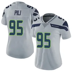 Brandon Pili Seattle Seahawks Limited Women's Alternate Vapor Untouchable Jersey (Gray)