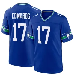 Braylon Edwards Seattle Seahawks Game Men's Throwback Jersey (Royal)