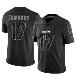 Braylon Edwards Seattle Seahawks Limited Men's Reflective Jersey (Black)