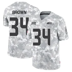 Brittain Brown Seattle Seahawks Limited Men's 2024 Salute to Service Jersey (Arctic Camo)