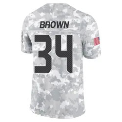 Brittain Brown Seattle Seahawks Limited Men's 2024 Salute to Service Jersey (Arctic Camo)