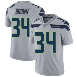 Brittain Brown Seattle Seahawks Limited Men's Alternate Vapor Untouchable Jersey (Gray)