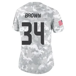 Brittain Brown Seattle Seahawks Limited Women's 2024 Salute to Service Jersey (Arctic Camo)