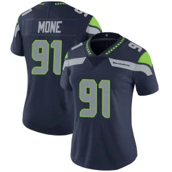 Bryan Mone Seattle Seahawks Limited Women's Team Color Vapor Untouchable Jersey (Navy)