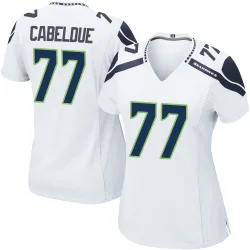Bryce Cabeldue Seattle Seahawks Game Women's Jersey (White)