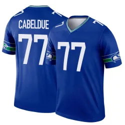 Bryce Cabeldue Seattle Seahawks Legend Men's Throwback Jersey (Royal)