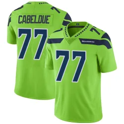 Bryce Cabeldue Seattle Seahawks Limited Men's Color Rush Neon Jersey (Green)