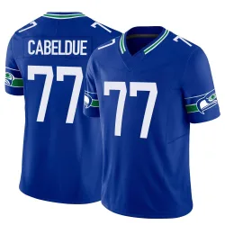 Bryce Cabeldue Seattle Seahawks Limited Men's Throwback Vapor F.U.S.E. Jersey (Royal)