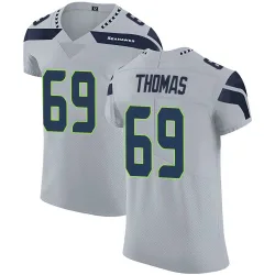 Bubba Thomas Seattle Seahawks Elite Men's Alternate Vapor Untouchable Jersey (Gray)