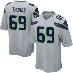 Bubba Thomas Seattle Seahawks Game Men's Alternate Jersey (Gray)