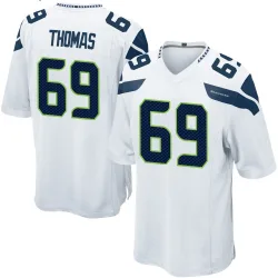 Bubba Thomas Seattle Seahawks Game Men's Jersey (White)