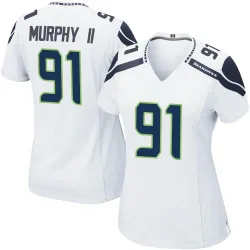 Byron Murphy II Seattle Seahawks Game Women's Jersey (White)