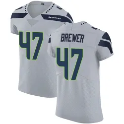 Cade Brewer Seattle Seahawks Elite Men's Alternate Vapor Untouchable Jersey (Gray)