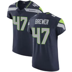 Cade Brewer Seattle Seahawks Elite Men's Team Color Vapor Untouchable Jersey (Navy)