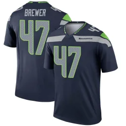 Cade Brewer Seattle Seahawks Legend Men's Jersey (Navy)