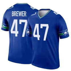 Cade Brewer Seattle Seahawks Legend Youth Throwback Jersey (Royal)