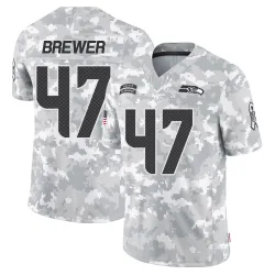 Cade Brewer Seattle Seahawks Limited Men's 2024 Salute to Service Jersey (Arctic Camo)