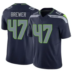 Cade Brewer Seattle Seahawks Limited Men's Vapor F.U.S.E. Jersey (Navy)