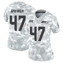 Cade Brewer Seattle Seahawks Limited Women's 2024 Salute to Service Jersey (Arctic Camo)