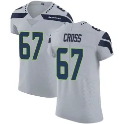 Charles Cross Seattle Seahawks Elite Men's Alternate Vapor Untouchable Jersey (Gray)