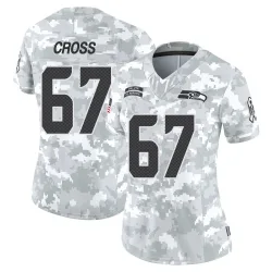 Charles Cross Seattle Seahawks Limited Women's 2024 Salute to Service Jersey (Arctic Camo)