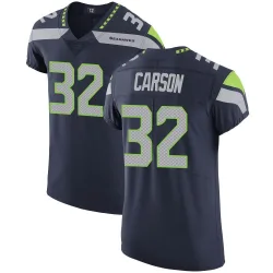 Chris Carson Seattle Seahawks Elite Men's Team Color Vapor Untouchable Jersey (Navy)