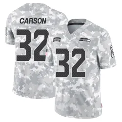 Chris Carson Seattle Seahawks Limited Men's 2024 Salute to Service Jersey (Arctic Camo)