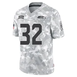 Chris Carson Seattle Seahawks Limited Men's 2024 Salute to Service Jersey (Arctic Camo)