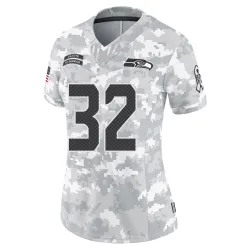 Chris Carson Seattle Seahawks Limited Women's 2024 Salute to Service Jersey (Arctic Camo)