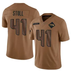 Chris Stoll Seattle Seahawks Limited Men's 2023 Salute To Service Jersey (Brown)
