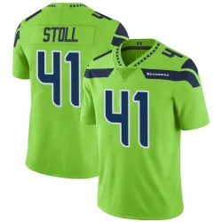 Chris Stoll Seattle Seahawks Limited Men's Color Rush Neon Jersey (Green)