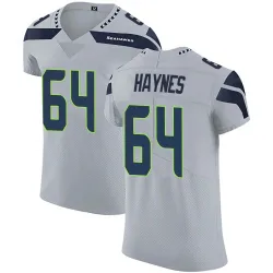 Christian Haynes Seattle Seahawks Elite Men's Alternate Vapor Untouchable Jersey (Gray)