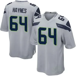 Christian Haynes Seattle Seahawks Game Men's Alternate Jersey (Gray)
