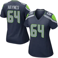 Christian Haynes Seattle Seahawks Game Women's Team Color Jersey (Navy)