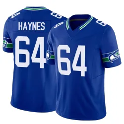 Christian Haynes Seattle Seahawks Limited Men's Throwback Vapor F.U.S.E. Jersey (Royal)