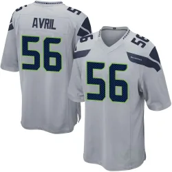 Cliff Avril Seattle Seahawks Game Men's Alternate Jersey (Gray)