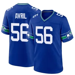 Cliff Avril Seattle Seahawks Game Men's Throwback Jersey (Royal)