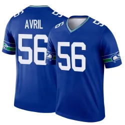 Cliff Avril Seattle Seahawks Legend Men's Throwback Jersey (Royal)