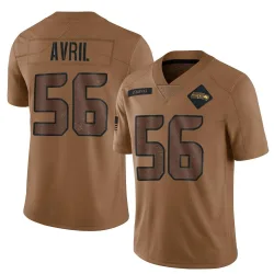 Cliff Avril Seattle Seahawks Limited Men's 2023 Salute To Service Jersey (Brown)