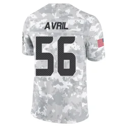 Cliff Avril Seattle Seahawks Limited Men's 2024 Salute to Service Jersey (Arctic Camo)