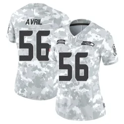 Cliff Avril Seattle Seahawks Limited Women's 2024 Salute to Service Jersey (Arctic Camo)