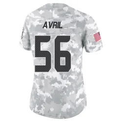 Cliff Avril Seattle Seahawks Limited Women's 2024 Salute to Service Jersey (Arctic Camo)