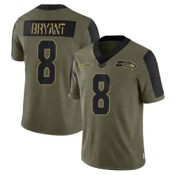 Coby Bryant Seattle Seahawks Limited Men's 2021 Salute To Service Jersey (Olive)